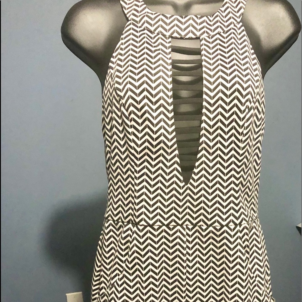 Asymmetrical shorts romper